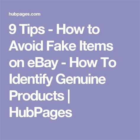 how to find fake items on ebay